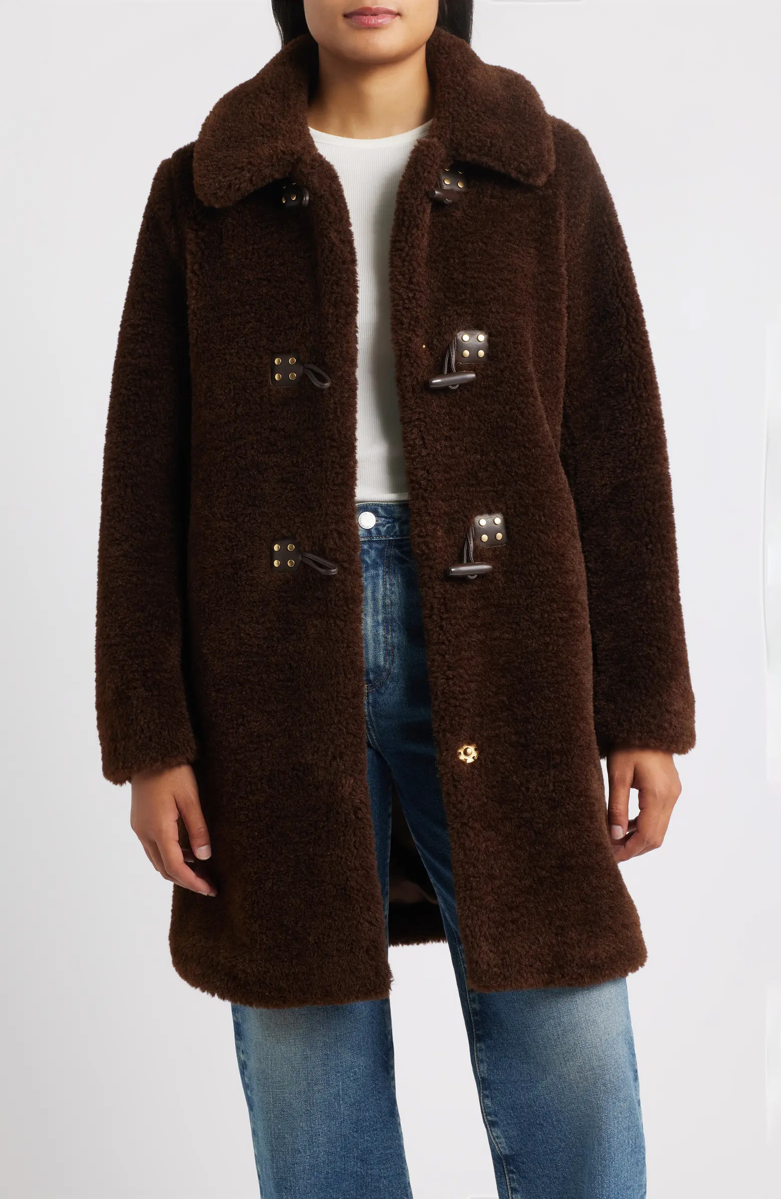 Sam Edelman Faux Fur Toggle Coat | Nordstrom | Nordstrom