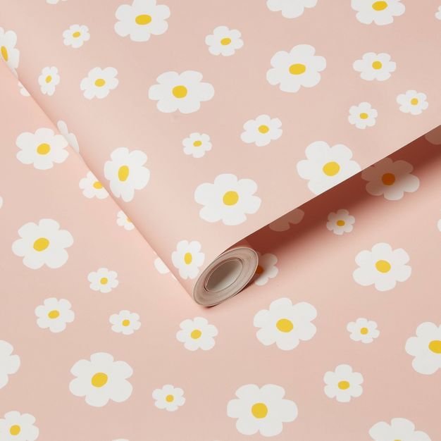 Pink Daisy Wallpaper - Pillowfort™ | Target