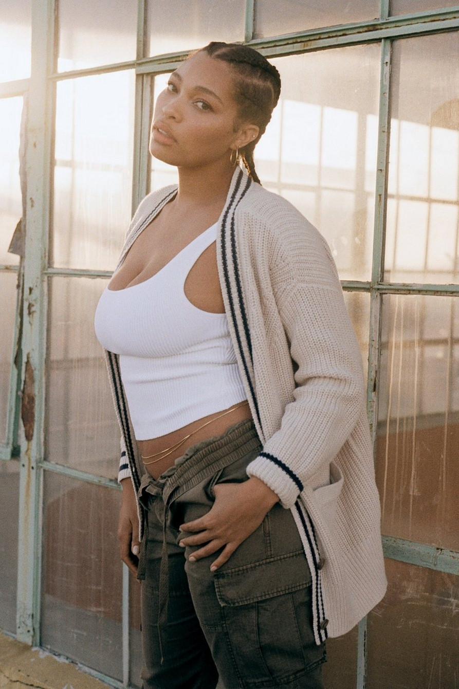 textured varsity cardigan | Lucky Brand