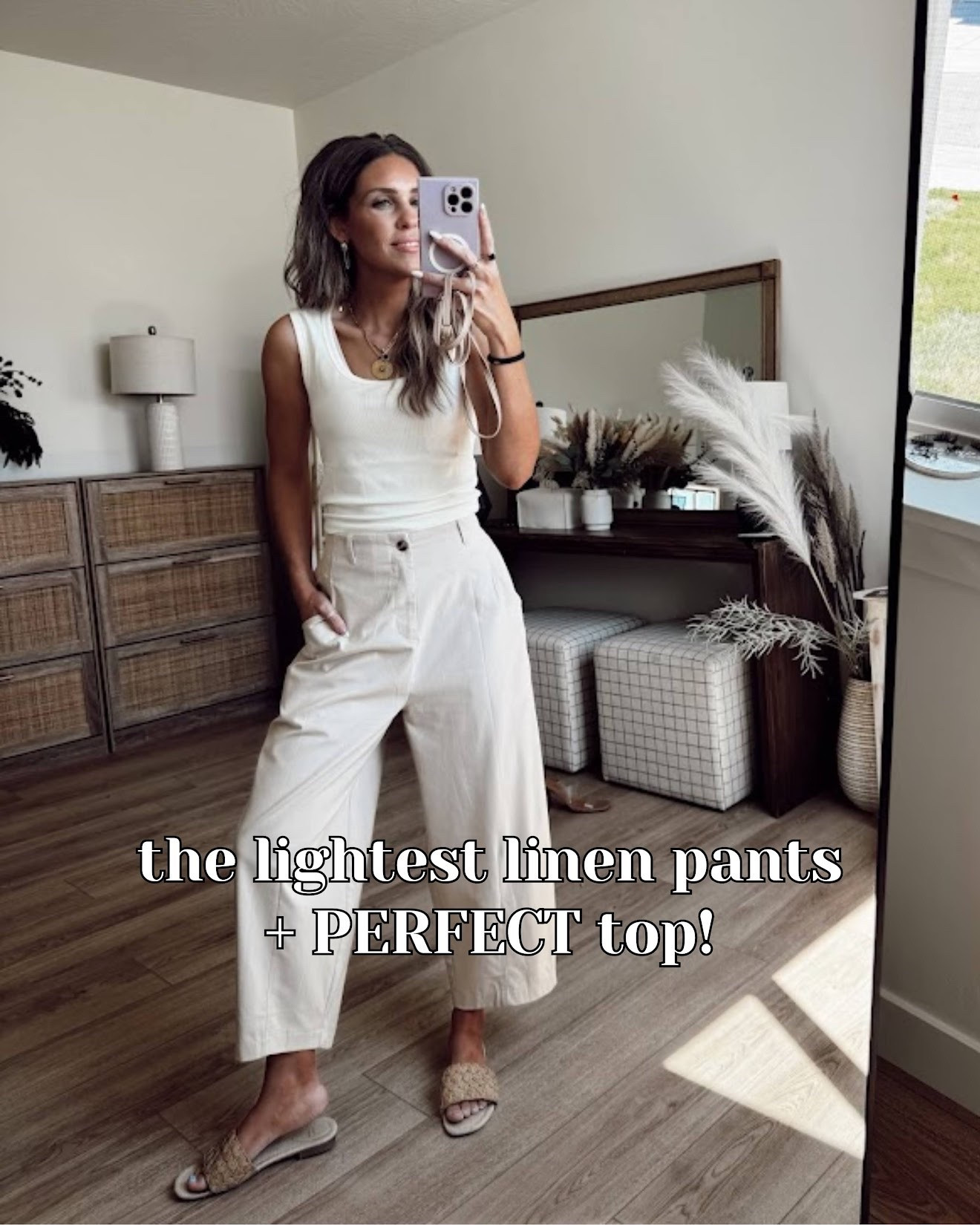 The lightest linen pants + PERFECT top 😍

#LTKootd