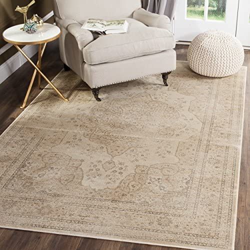 SAFAVIEH Vintage Collection 8' x 10' Cream VTG158 Oriental Traditional Distressed Premium Viscose... | Amazon (US)