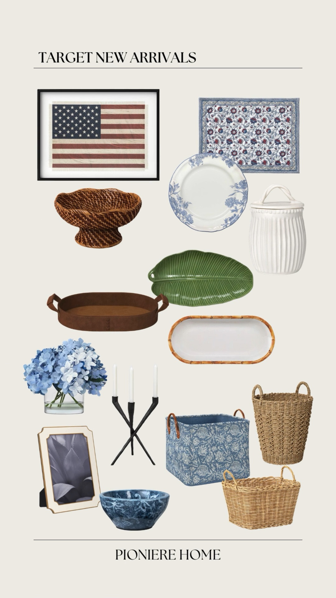 Target new arrivals. Threshold, baskets, blue and white decor, dinnerware, red white and blue, summer home decor, affordable home finds  



#LTKSeasonal #LTKHome