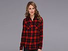 BCBGeneration - Plaid Button-Up Shirt (Bright Red-Galaxy Combo) - Apparel | 6pm