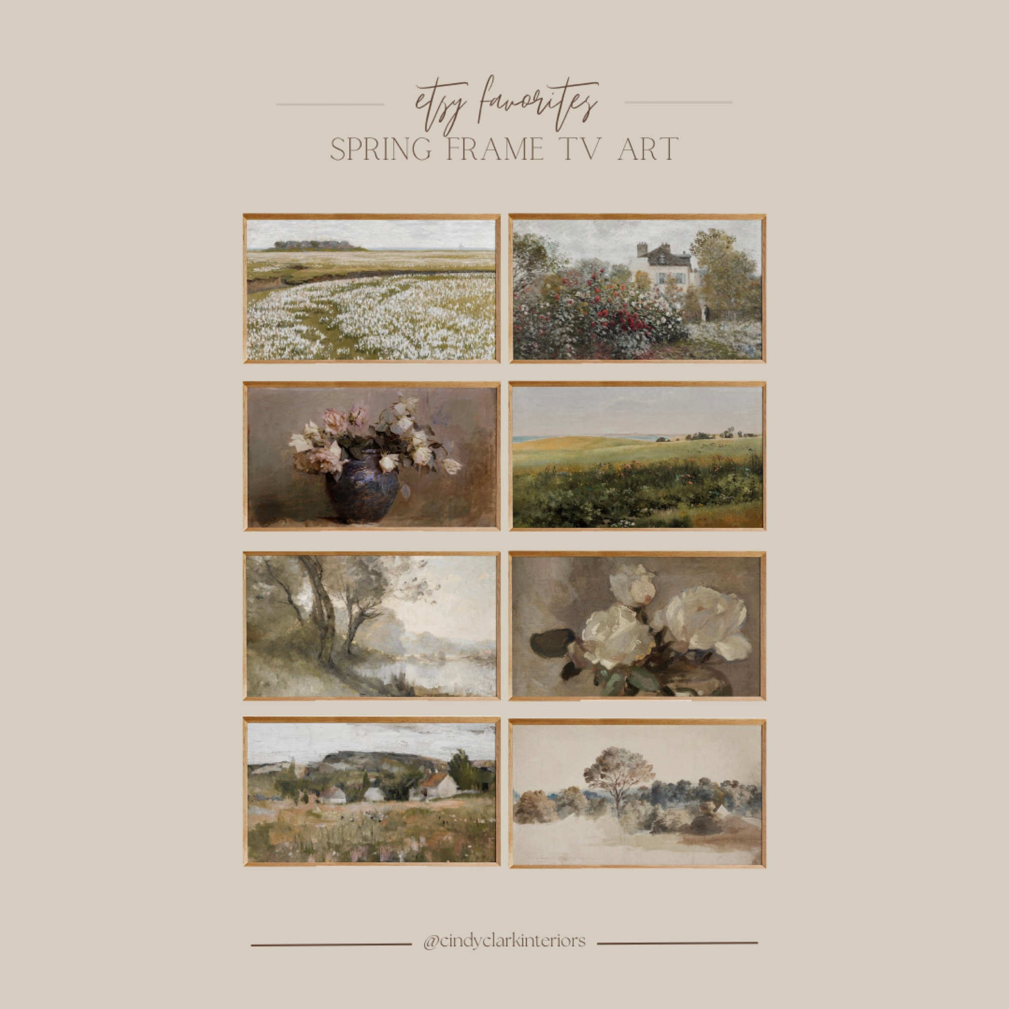 Spring is just around the corner, which means it’s the perfect time to start transitioning your art! I love buying my Samsung frame TV art off Etsy. These digital prints are only a couple dollars and instantly change the look and feel of a space! All on sale too under $4!

#LTKSpringSale #LTKhome #LTKstyletip