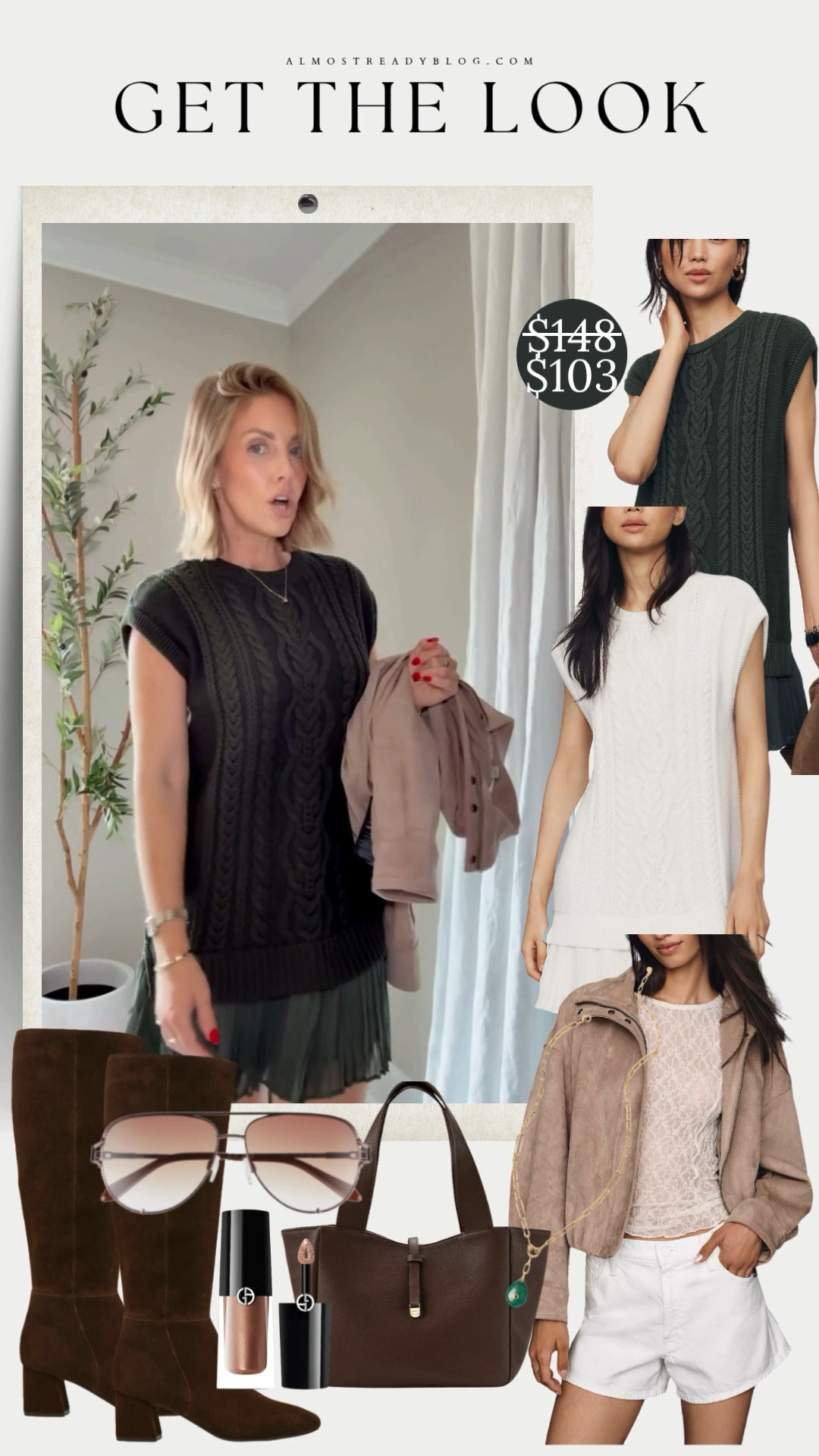 Wearing XS Petite / size down one in these jeans linked, everything else is true to size

cable knit sweater, sweater dress, fall outfit, early fall style, transitional outfit, brown accessories, tall boots, casual fall outfit, cozy fall layers, neutral fall style, everyday fall outfit

#LTKSaleAlert #LTKOver40 #LTKootd