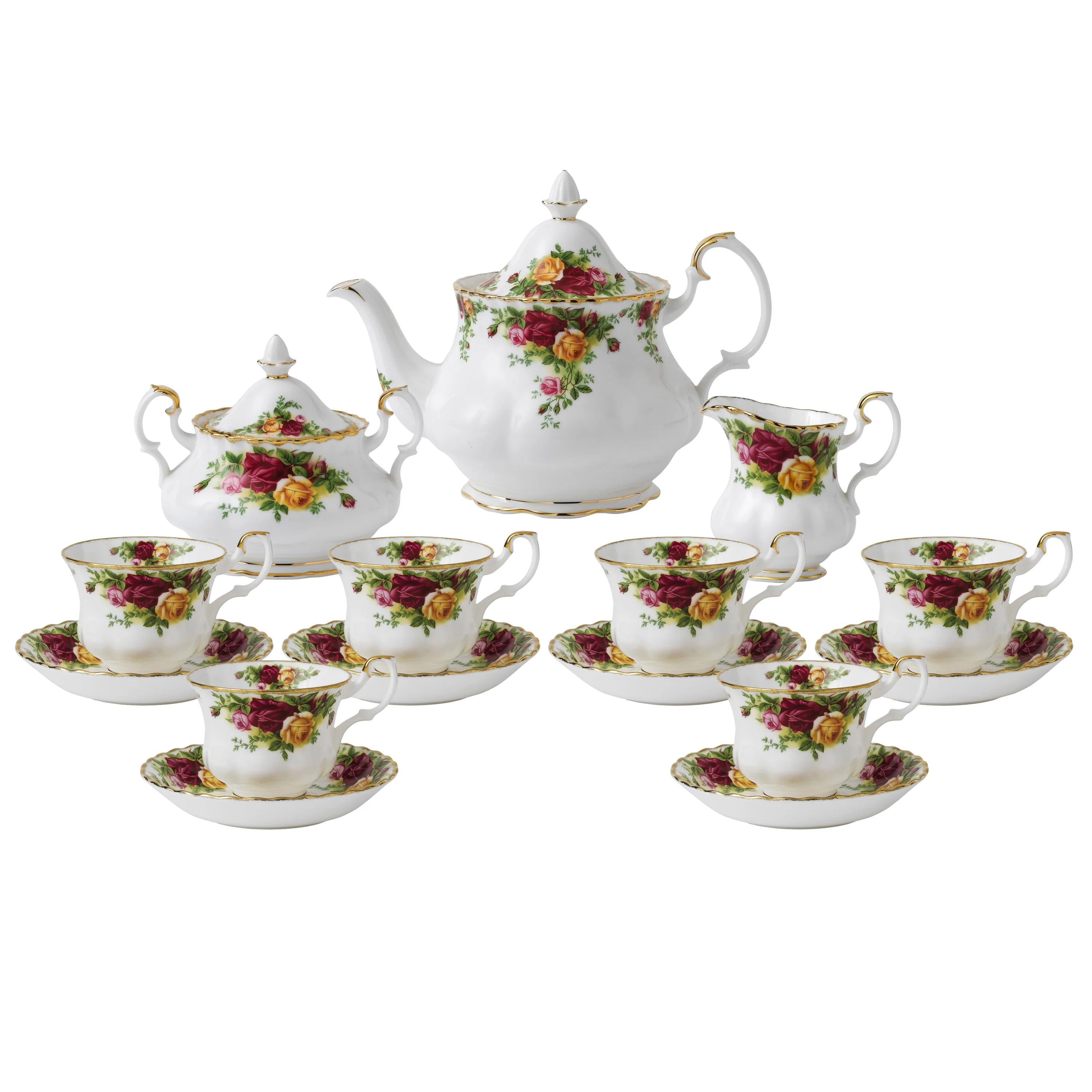 Old Country Roses Teaware, 15 Piece Set | Shop Simon