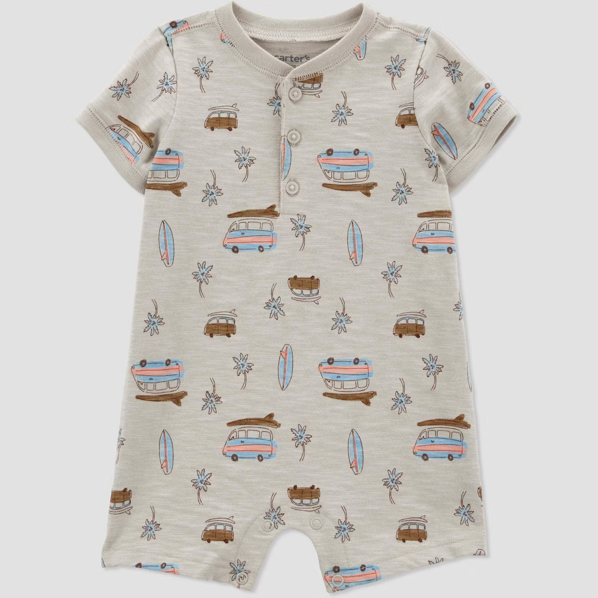 Carter's Just One You® Baby Boys' Vans Romper - Green | Target