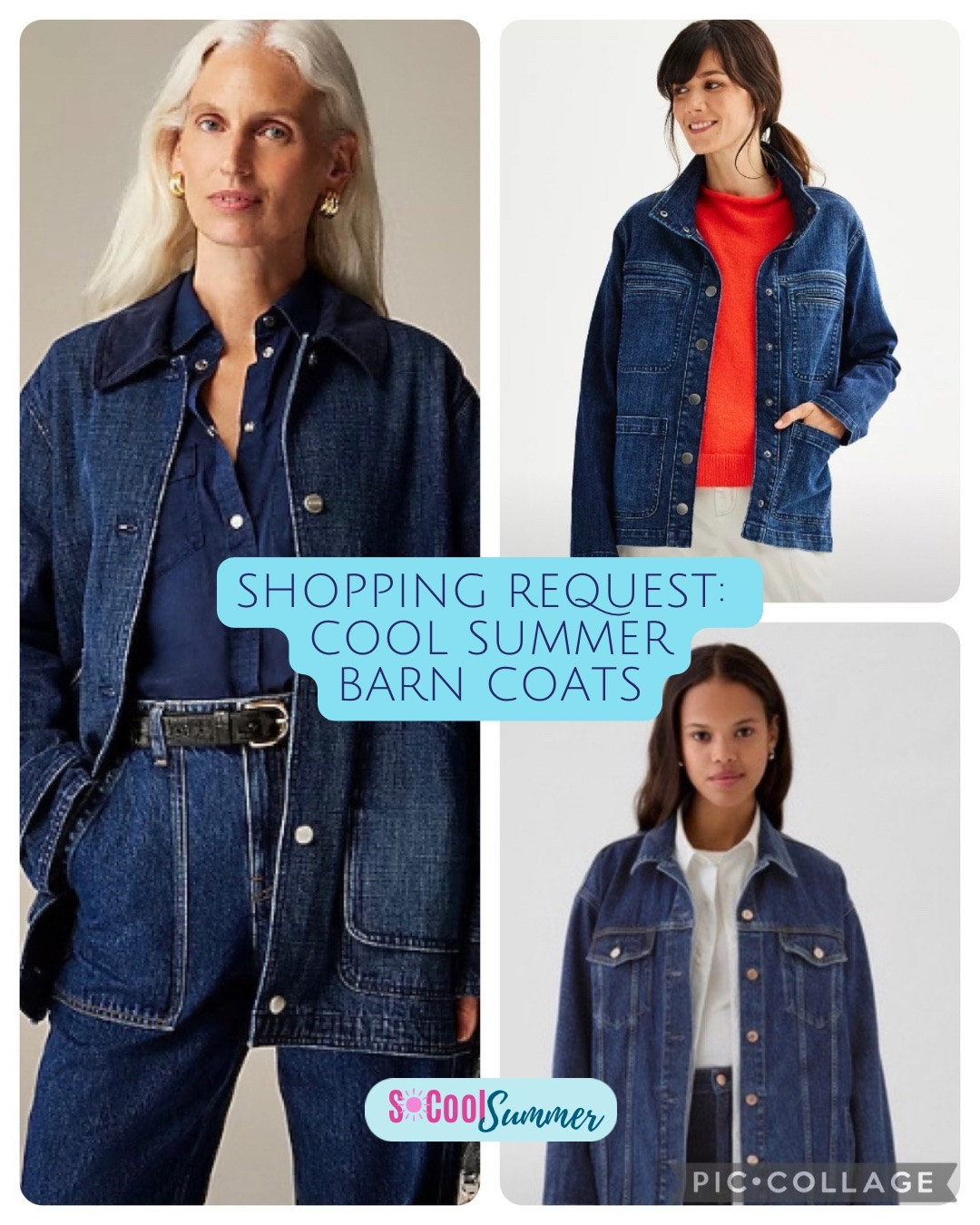 Shopping request:  cool summer denim barn coats

#hocsummer
 #coolsummer #lightsummer #truesummer #softsummer #pastelsummer #darksummer #brownsummer #sweetpeasummer #summerpalette #summerfinds

#LTKStyleTip #LTKSeasonal #LTKHoliday