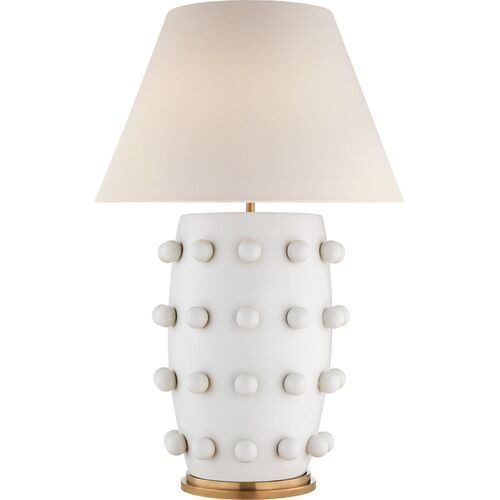 Visual Comfort - Linden Large Table Lamp - White | Desk Lamp, Bedside Lamp | One Kings Lane