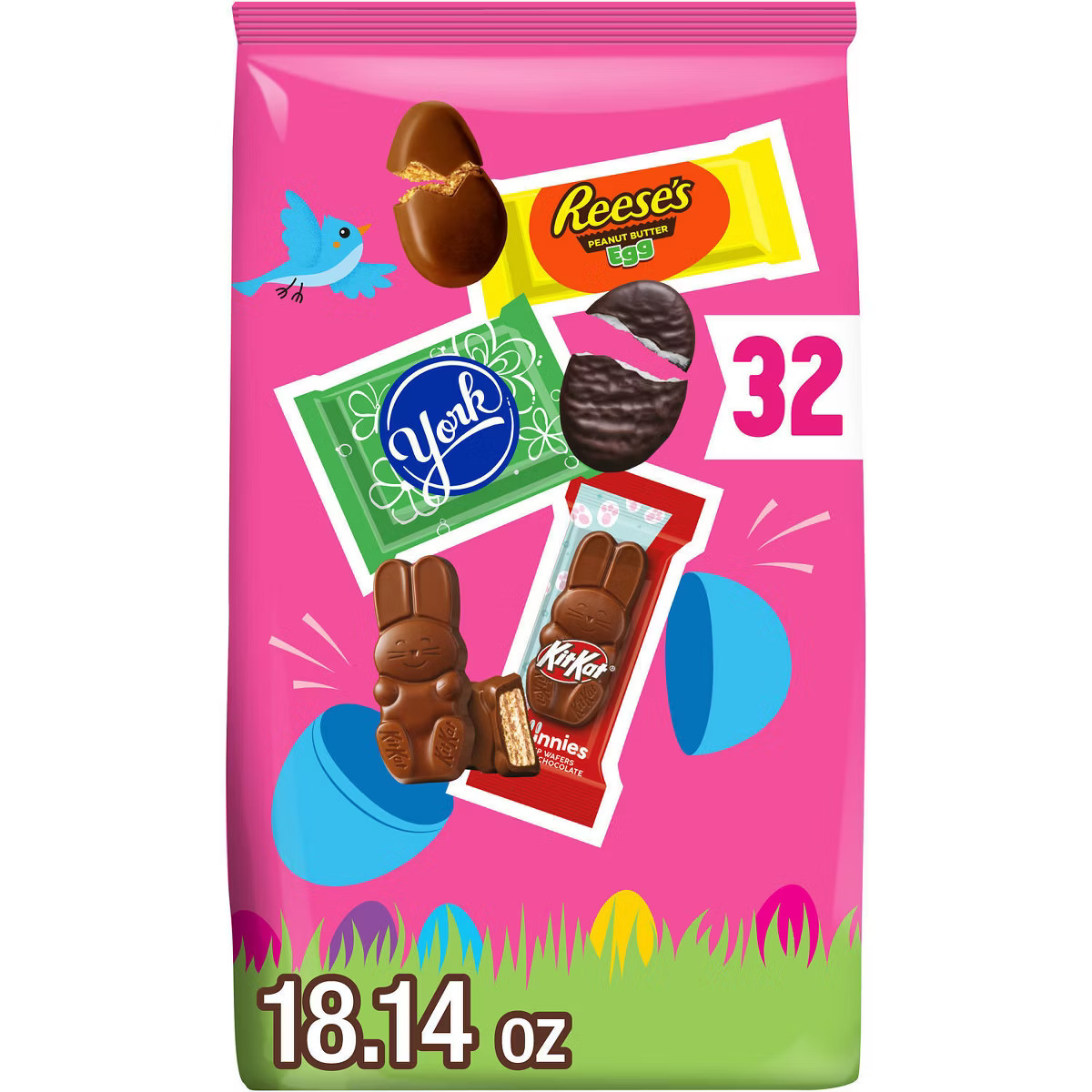 York, Reese's, Kit Kat Shapes Assortment Bag Easter Candy - 18.14oz | Target