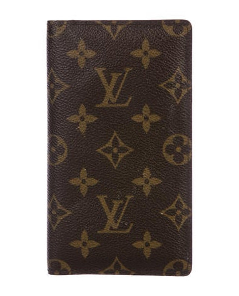 Louis Vuitton Monogram Checkbook Cover Brown | The RealReal