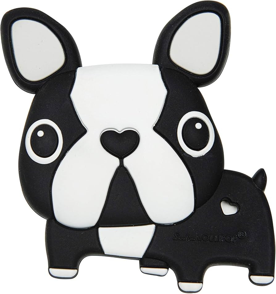 Loulou Lollipop Boston Terrier Soft Silicone Teether - Premium Baby Teether Toy | Amazon (US)