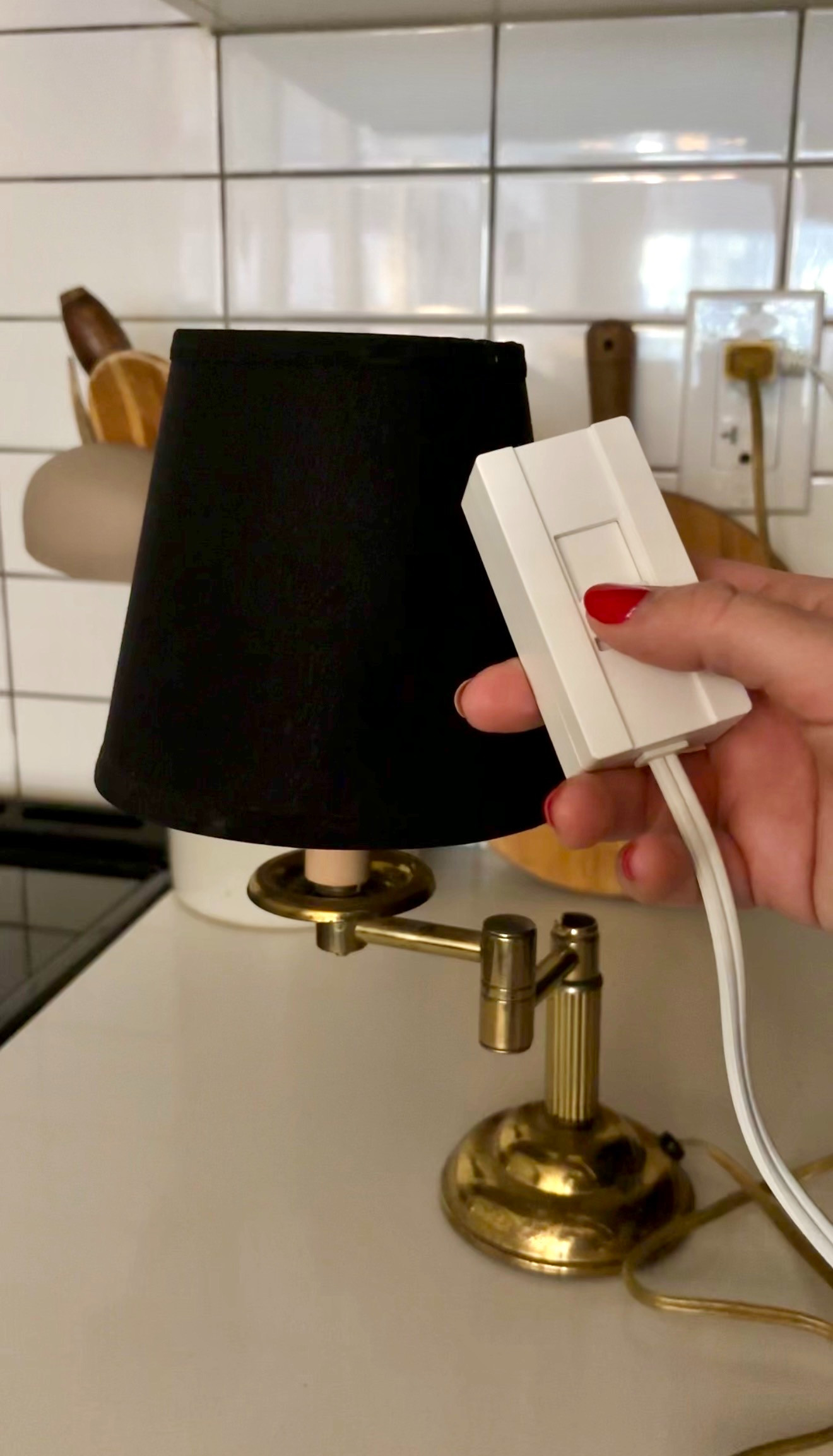 This little plug-in dimmer is one of my favorite inexpensive home upgrades. If you have a table lamp, floor lamp, or accent light that's either way too bright or not quite bright enough, this lets you adjust the lighting with a simple slide control. I love using dim lighting in the evenings to make a room feel cozy, and this gives you that custom, high-end lighting feel without replacing your lamp or hiring an electrician. Just plug it in, connect your lamp, and instantly control the brightness. Such a simple way to make your home feel warmer and more inviting. Linked here. 

 #LTKHome #LTKSaleAlert