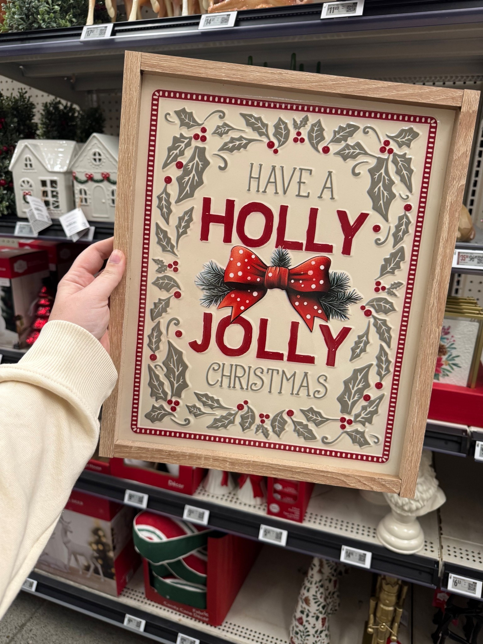 Christmas decor has made it to Walmart! This sign would be so cute on a coffee bar! 

#LTKHome #LTKSeasonal #LTKFindsUnder50