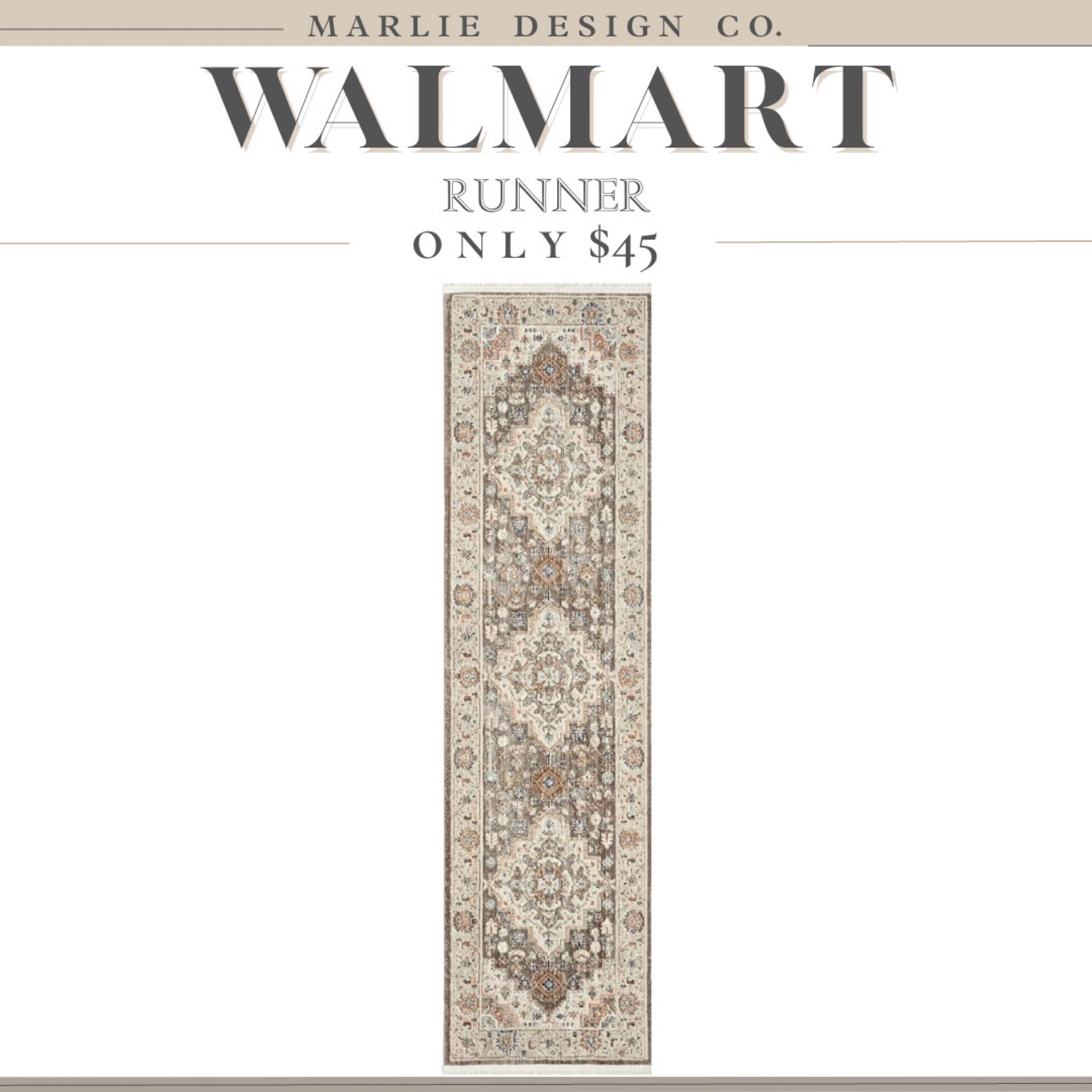 Walmart Runner | better homes and gardens | under $45 | affordable rug | walmart finds 

#LTKunder50 #LTKunder100 #LTKhome