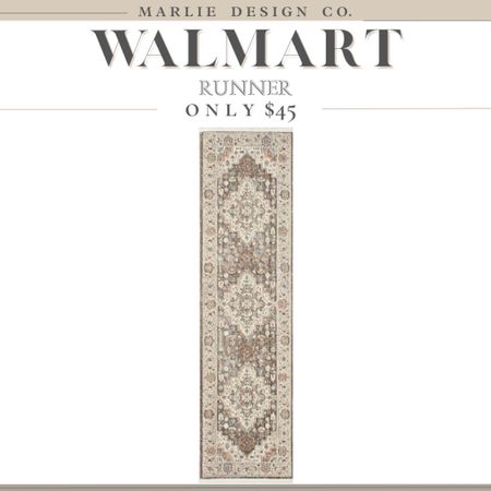 Walmart Runner | better homes and gardens | under $45 | affordable rug | walmart finds 

#LTKunder50 #LTKunder100 #LTKhome