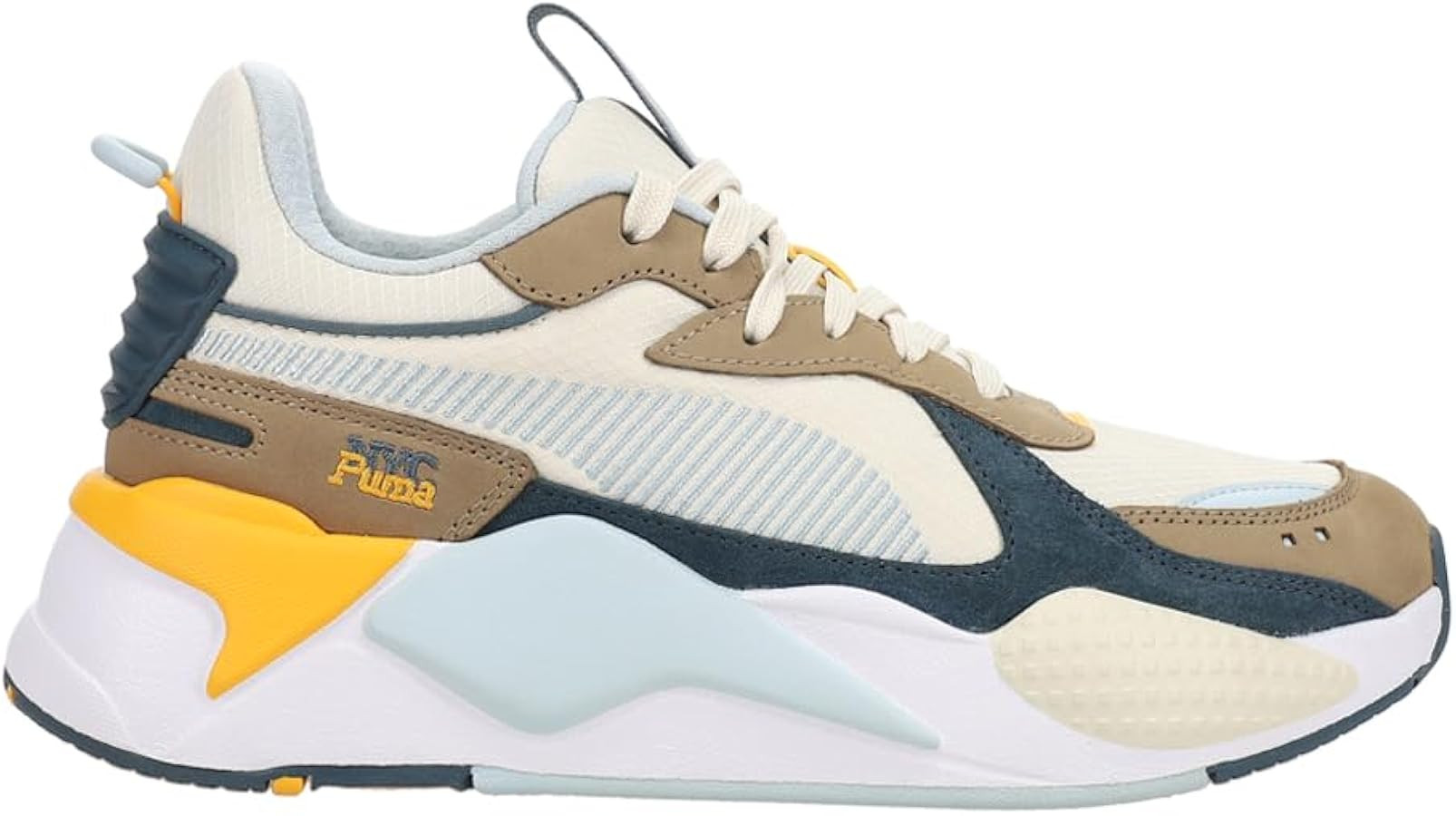 PUMA Womens Rs-X Run Along Lace Up Sneakers Shoes Casual - Blue, Off White | Amazon (US)