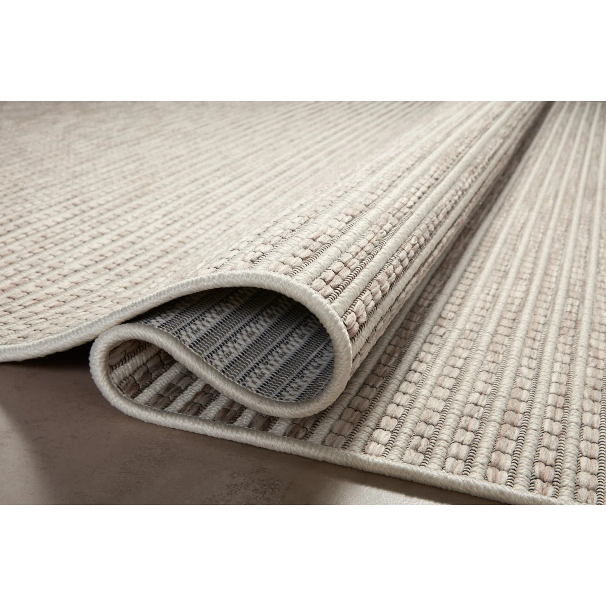 Amber Lewis x Loloi Malibu Ivory / Dove Indoor / Outdoor Area Rug | Wayfair North America