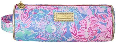 Lilly Pulitzer Pink Pencil Pouch Holder, Cute Travel Bag/Case with Carrying Handle and Zip Close,... | Amazon (US)