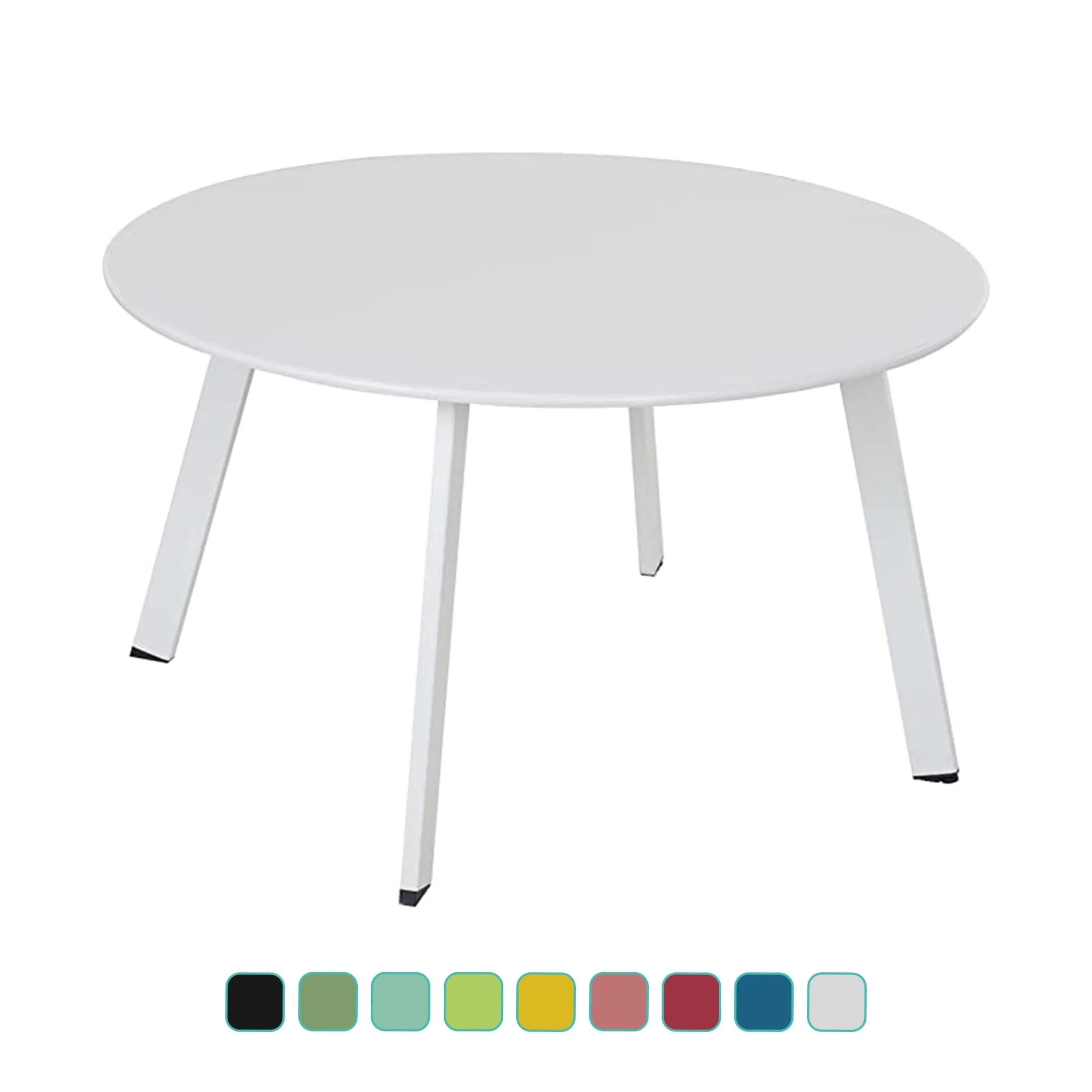 Grand Patio 28" Round Steel Outdoor Coffee Table, White | Walmart (US)