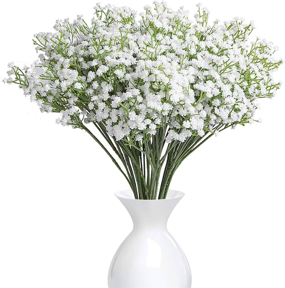 YSBER 15Pcs Baby Breath/Gypsophila Artificial Fake Silk Plants Wedding Party Decoration Real Touc... | Amazon (US)