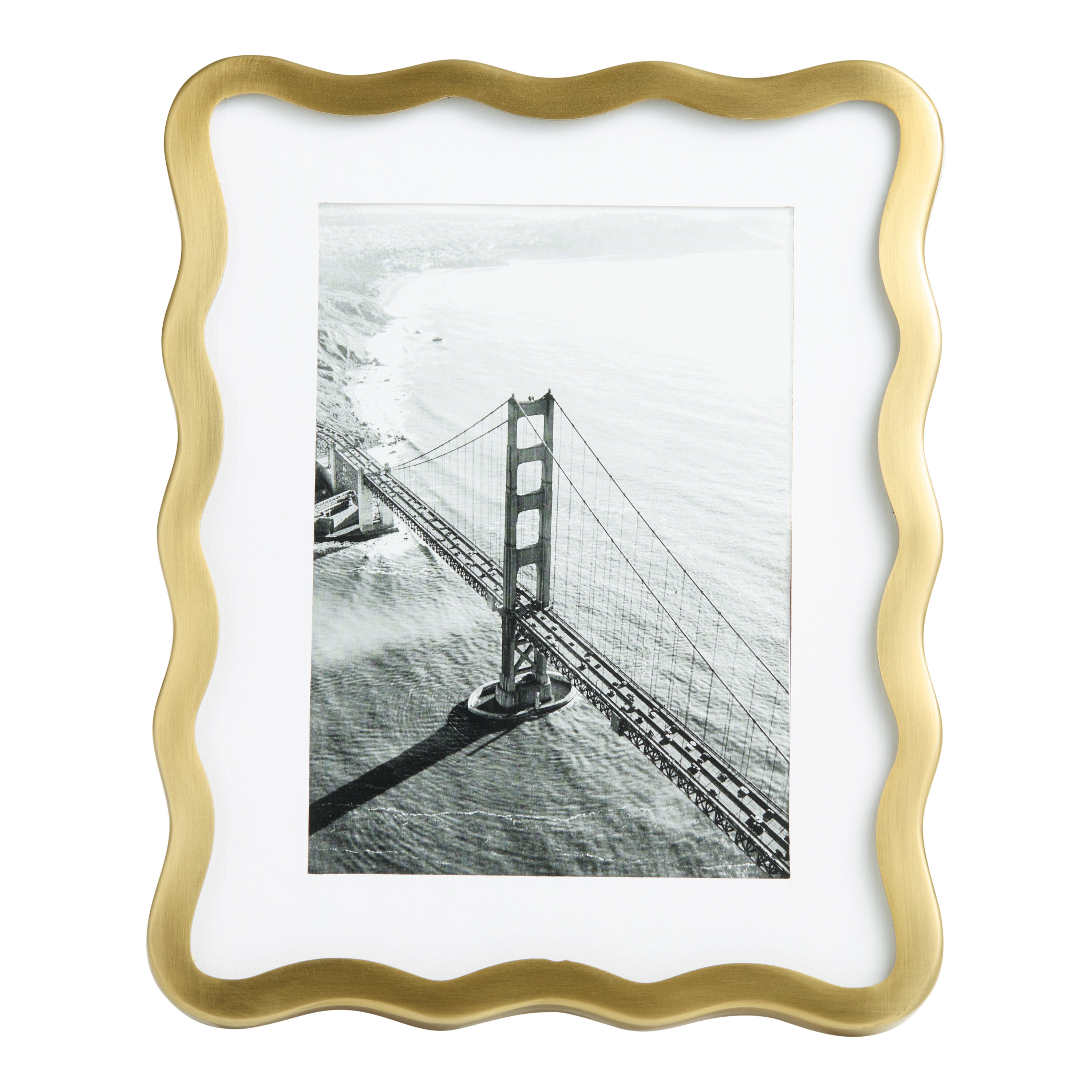 Antique Brass Scalloped Picture Frame | World Market