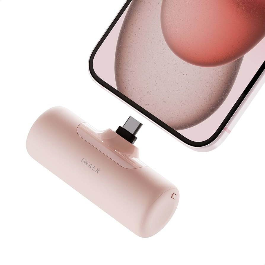 iWALK 4,500mAh Portable Charger for iPhone 15/16, Power Bank with Build-in USB C Connector, Batte... | Amazon (US)
