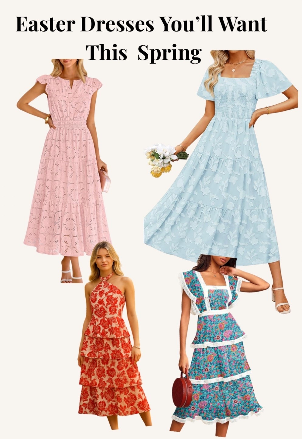 
Easter dresses that are perfect for church, brunch, and all your spring events 🌸 Linking my favorite finds!

Hashtags
#easterdress #springdress #springstyle #easteroutfit #ltkit #ltkstyle #springfashion #dressseason

#LTKOver40 #LTKU #LTKSeasonal
