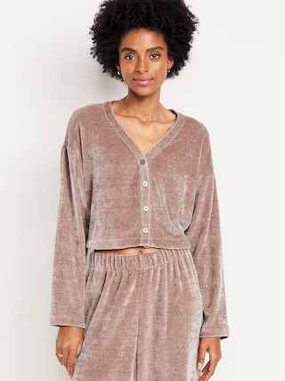 Cozy Chenille Button-Down Top | Old Navy (US)