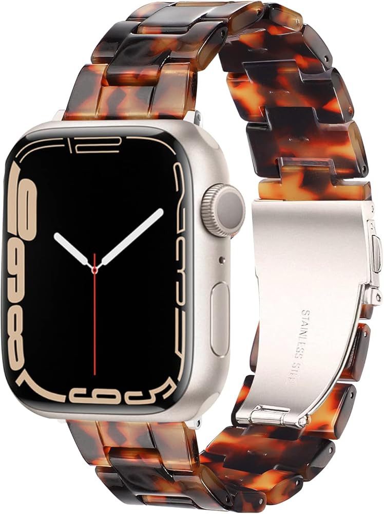 HOPO Compatible With Apple Watch Band 38mm 40mm 41mm 42mm 44mm 45mm 49mm Thin Light Resin Strap B... | Amazon (US)