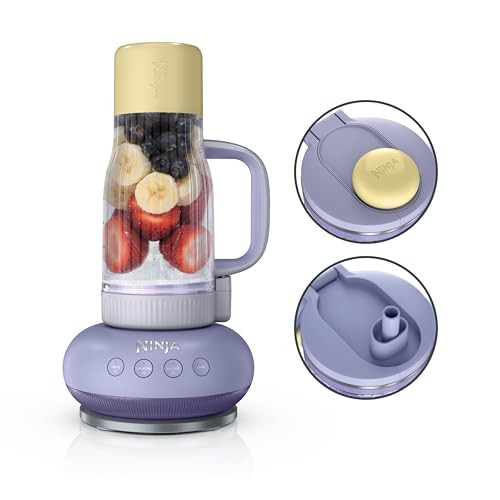 Ninja Blendboss™ | Personal Blender for Smoothies & Frozen Drinks | 26oz Travel Tumbler with LeakProof Lid, Chug Spout & Detachable Straw | Auto-iQ Technology | Lavender Lemonade | DB351PR | Amazon (US)