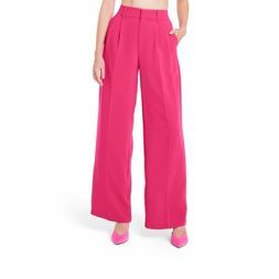 Women's High-Waist Wide Leg Tailored Trousers - Sergio Hudson x Target Pink | Target