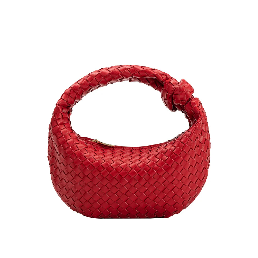 Larissa Mini Red Recycled Vegan Top Handle Bag | Melie Bianco