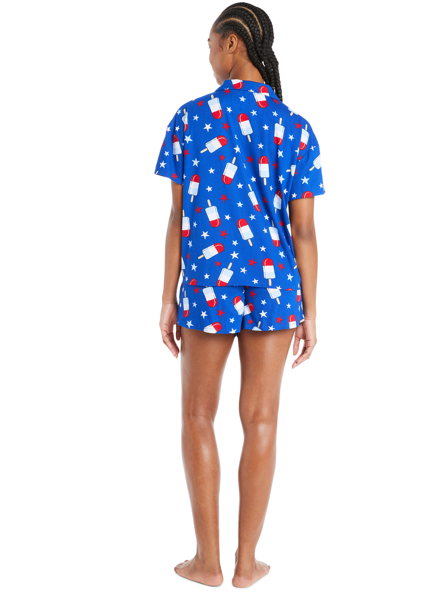 Way to Celebrate Women’s Americana Shorty Pajama Set, 2-Piece, Sizes XS to 3X | Walmart (US)