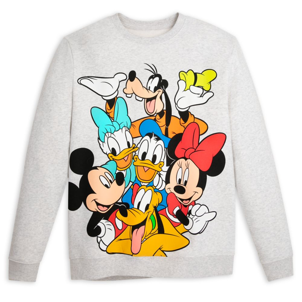 Mickey Mouse and Friends Pullover Sweatshirt for Adults | Disney Store | Disney Store