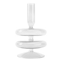 KESYOO Glass Taper Candle Holder Candlestick Holders Pillar Candle Stand Home Decor for Wedding V... | Amazon (US)