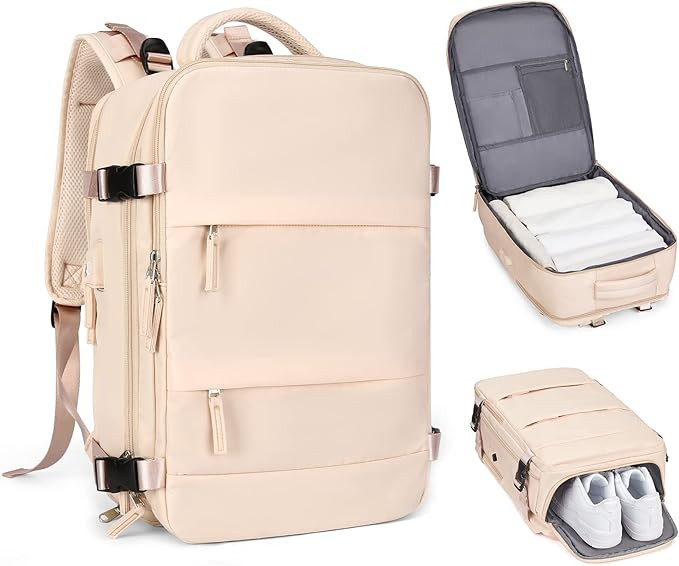 coofay Large Carry On Backpack Flight Approved Personal Item Travel Backpack For Women Airline Ap... | Amazon (US)