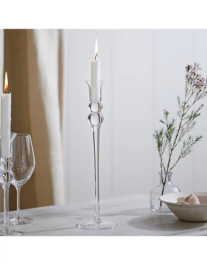 Elegant Large Dinner Candle Holder | The White Company (UK)