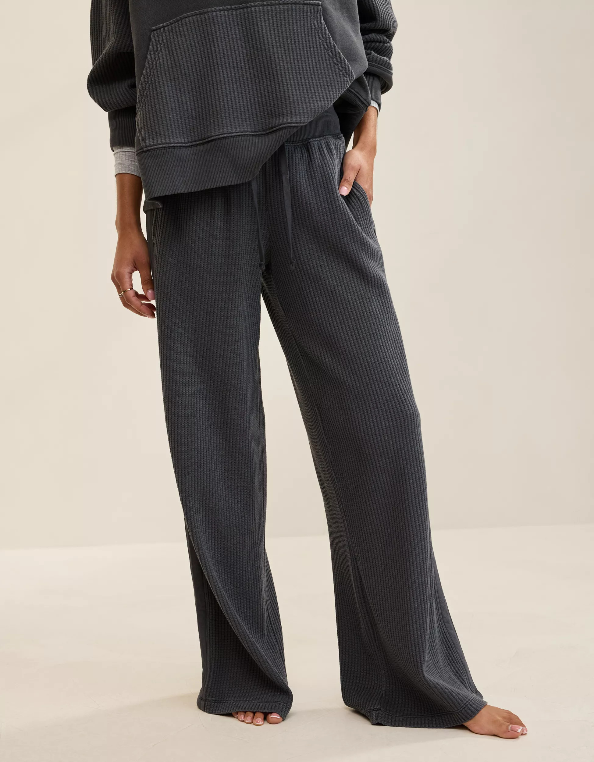 Aerie Essential Waffle Trouser | American Eagle Outfitters (US & CA)