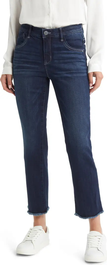 Wit & Wisdom 'Ab'Solution Raw Hem Straight Leg Jeans | Nordstrom | Nordstrom