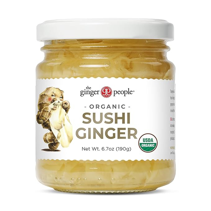 The Ginger People Organic Pickled Sushi Ginger, No Artificial Ingredients, 6.7 oz (Pack of 1) | Amazon (US)