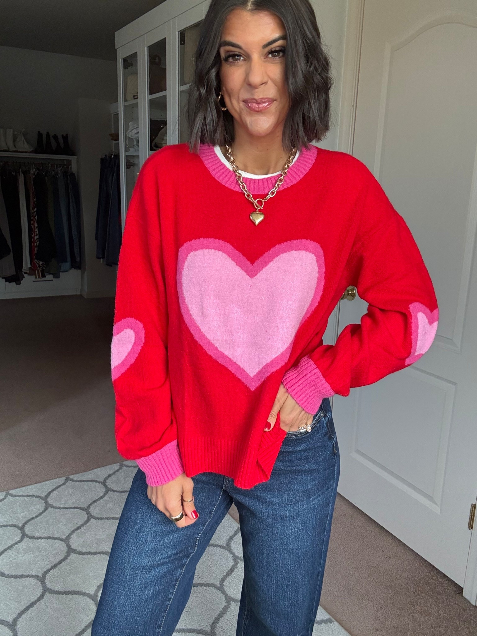 The cutest new Walmart sweater!! I’m in size small.
Size 2 in jeans
Size down if in between 

#LTKHoliday #LTKFindsUnder100 #LTKdayinmylife