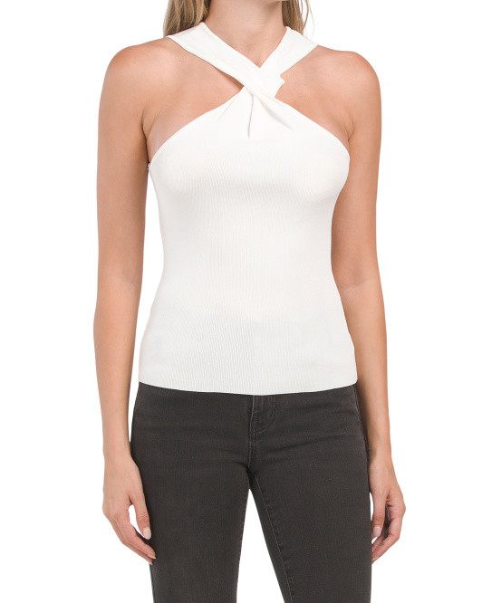 Abril Cross Neck Halter Top | TJ Maxx
