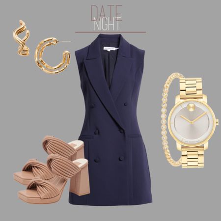 I love a good blazer dress! 

#blazer #dress #summerdress #summer #datenight #nightout #gold #jewelry #movado #heels #sandals #summershoe #hoops #goodamerican 

#LTKstyletip #LTKxNSale #LTKFind