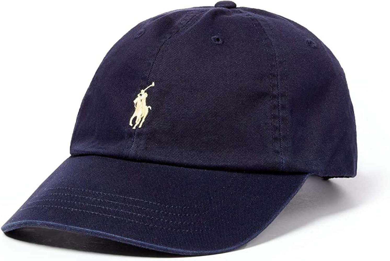 Polo Ralph Lauren Men/Women Cap Horse Logo/Adjustable, Navy (0546) / Yellow/Navy | Amazon (US)