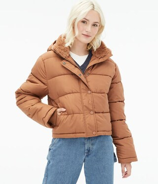 Heavyweight Hooded Puffer Jacket | Aeropostale