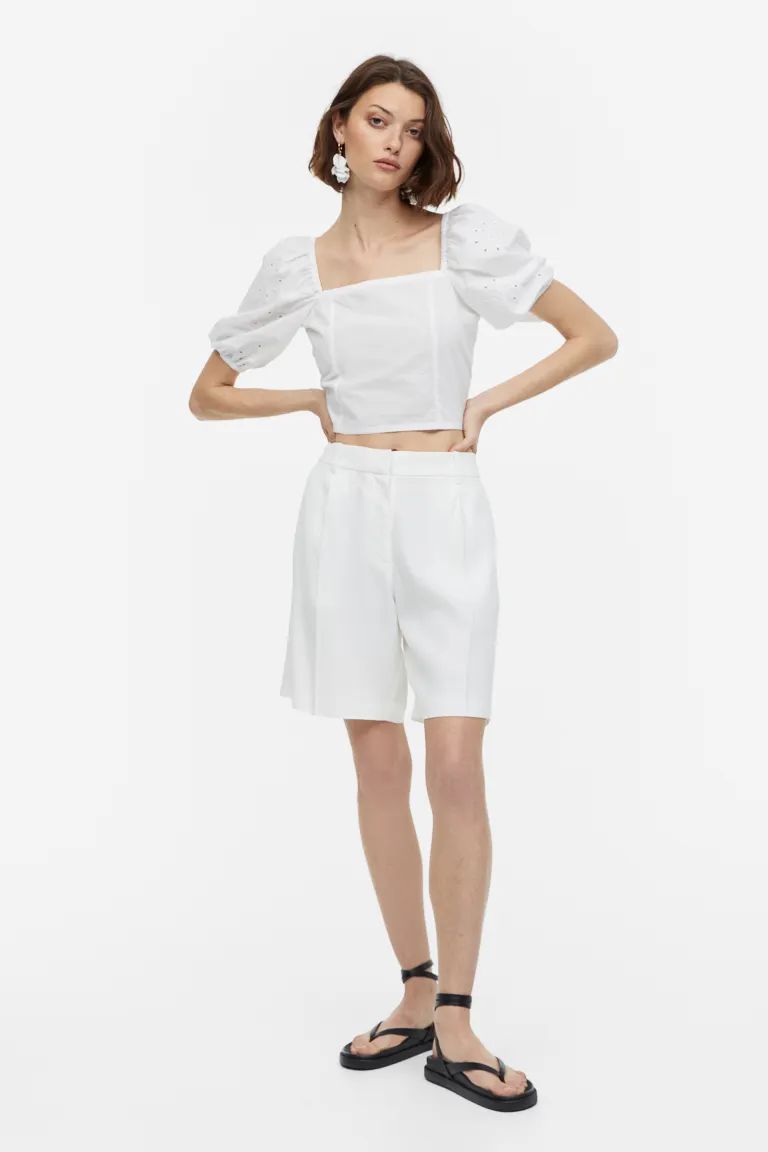 Puff-sleeved Blouse | H&M (US)