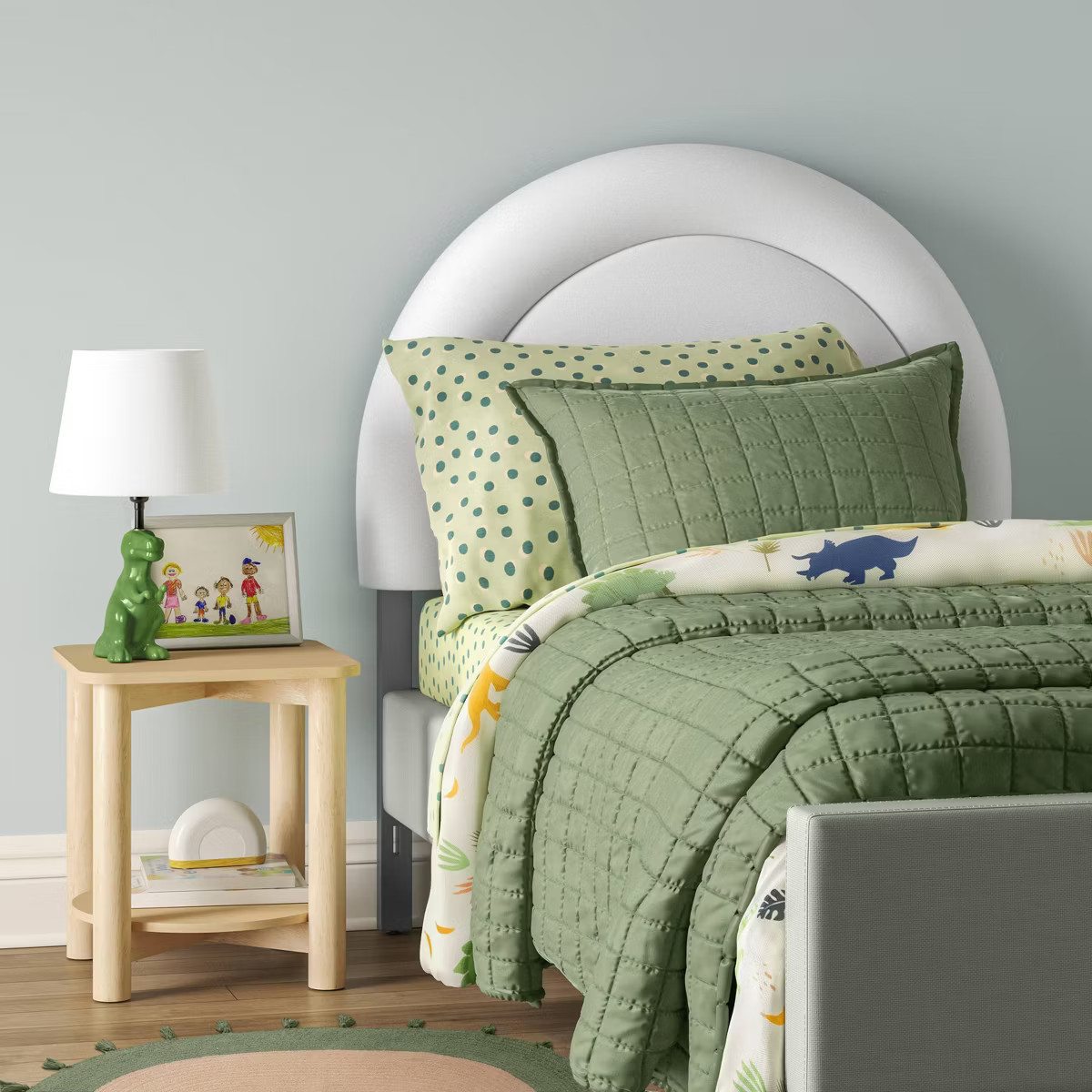 Twin Luxe Velvet Headboard Ivory - Pillowfort™ | Target