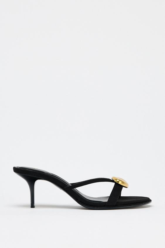 SANDALS WITH METALLIC DETAIL | Zara US