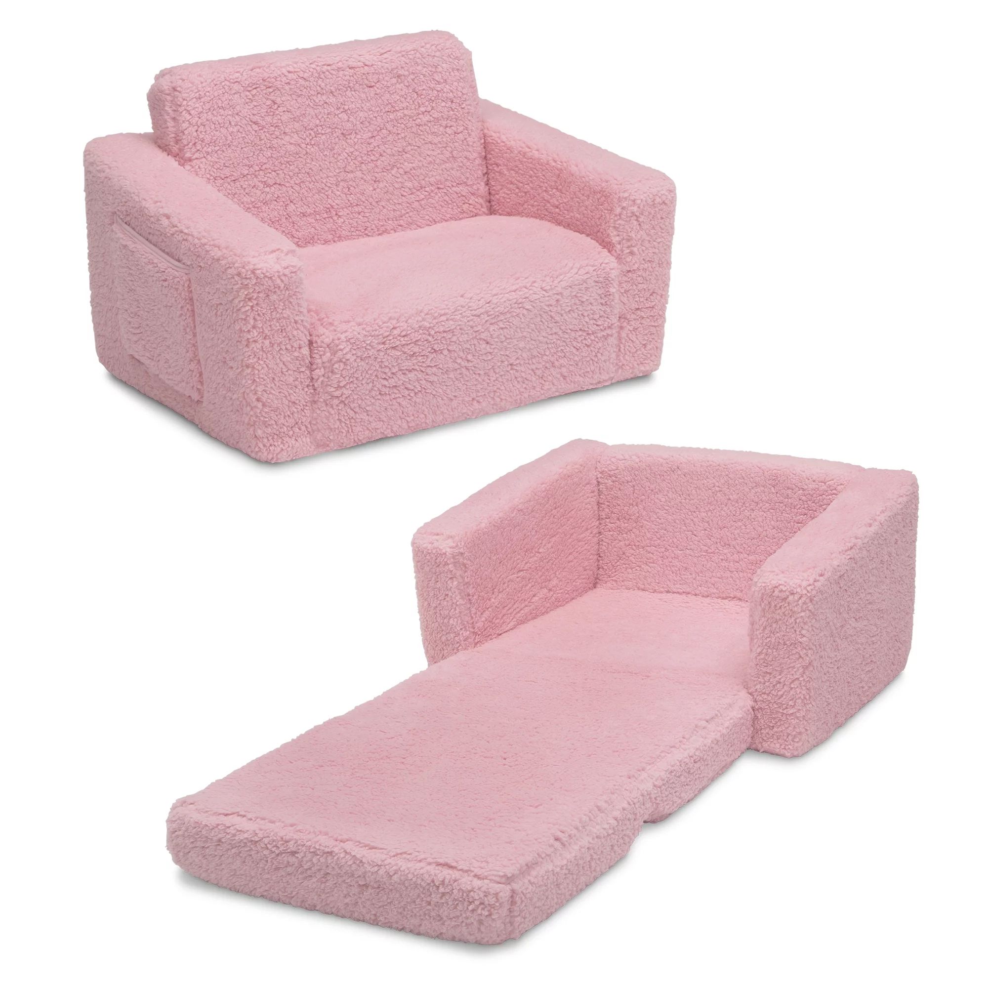 Delta Children Convertible Chair, Pink | Walmart (US)